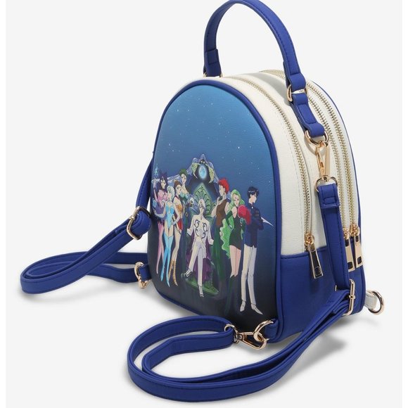 Pretty Sailor Moon Sailor Guardians & Black Moon Reverisible Mini Backpack NWT main image 3